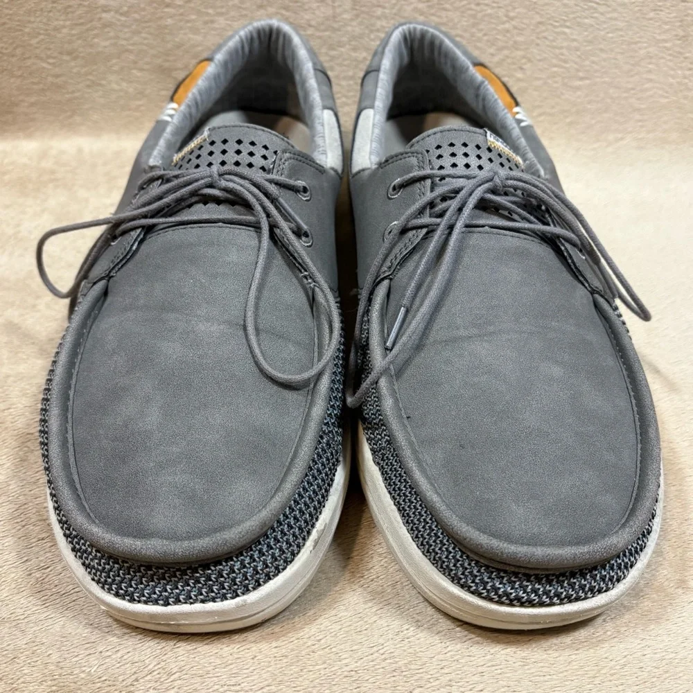 Hey Dude Welsh Grip Steel Gray Mens Size 12 Slip Ons‎ Shoes Sneakers